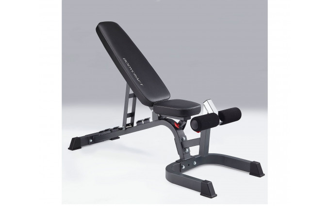 Скамья BODYCRAFT с опциями: парта для бицепса и сгибатель/разгибатель для ног Скамья BODYCRAFT с опциями: парта для бицепса и сгибатель/разгибатель для ног