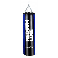 Мешок боксерский SportElite MEDIUM LINE 120см, d-34, 45кг, сине-черный
